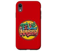 Feliz Navidad Merry Christmas Espanol Graffiti Case for iPhone XR