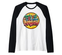 Feliz Navidad Merry Christmas Espanol Graffiti Raglan Baseball Tee