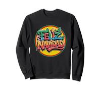 Feliz Navidad Merry Christmas Espanol Graffiti Sweatshirt