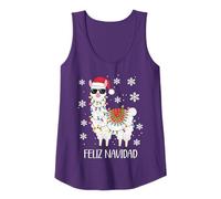 Feliz Navidad Santa Llama with Christmas Funny Tank Top