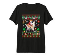 Feliz Navidad Santa Riding Llama Sunglasses Xmas Mexican Premium T-Shirt