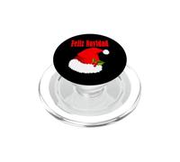 Feliz Navidad Spanish Christmas Santa Hat PopSockets PopGrip for MagSafe
