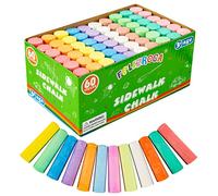FELIZROCA 60pcs Giant Pavement Chalks for Children Chalk Sidewalk City Chalk Toddlers Outdoor Walking Out the Driveway