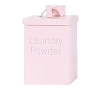 Fellflying 3L Vintage Metal Washing Powder Storage Tin, Utility Storage Canister with Lids, Scoops & Carry Handles, Ideal for Home & Kitchen, Organiser, & Long Lasting (Laundry Powder)