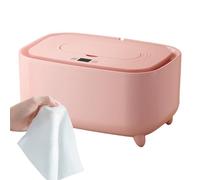 Fellflying Baby Wet Wipe Warmer - Toddler Diaper Wipe Dispenser - USB Charging, Portable Baby Supplies with Light for Traveling Home Dorm Nursery