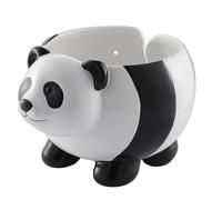 Fellflying Crochet Bowl For Yarn, Panda Sheep Ceramic Yarn Storage Box, Portable Tangled Knitting Bowl, Yarn Holder Storage, Yarn Organizer for Crocheting Knitting