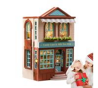 Fellflying House Making Kit | Openable Tiny House Kit for Adults to Build | Doll House Furniture Kit for Family and Friends