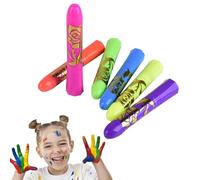 Fellflying Neon Body Paint | Glowing Face Paint Crayons | Safe Crayon Washable Sticks for Masquerade Makeup Halloween Birthday Outdoor Club Adults Kids Party