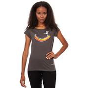 FellHerz Women's T-Shirt Rainbow Girl Dark Grey Organic Fair and Vegan, Dark Grey, M