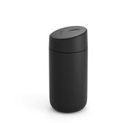 Fellow 12 oz Carter Slide Travel Mug - One-Handed Slide Lid, Vacuum Insulated Stainless Steel Tumbler with Ceramic Interior for Hot and Cold Drinks, Leak-Proof and Dishwasher Safe, Matte Black