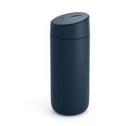 Fellow 16 oz Carter Slide Travel Coffee Mug with Slide-Lock lid - Leak Proof to-Go Coffee Tumbler with Ceramic Interior and Vacuum-Insulated Stainless Steel - Coffee Cups - Stone Blue
