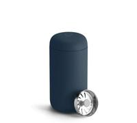 Fellow Carter Move Travel Coffee Mug 12 oz, Ceramic Lined, Hot 12h | Insulated Coffee Cup, Stainless Steel Tumbler, Leakproof, Cold 24h, Dishwasher Safe, Splash Guard, Stone Blue