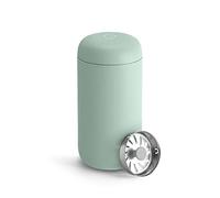 Fellow Carter Move Travel Coffee Mug 12 oz, Ceramic Lined, Hot 12h | Insulated Coffee Cup, Stainless Steel Tumbler, Leakproof, Cold 24h, Dishwasher Safe, Splash Guard, Mint Chip