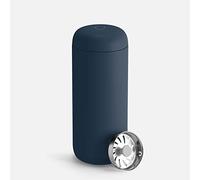 Fellow Carter Move Travel Mug 473 ml / 16 oz - Ceramic, Keeps Hot 12h | Leak-Proof Insulated Coffee Cup, Stainless Steel Thermal Mug, Splash Guard, Dishwasher Safe, Hot and Cold, Stone Blue
