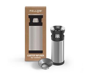 Fellow Carter Tea Infuser and Cold Brew, Fine Mesh for Loose Leaf Tea | Dishwasher Safe, Snap-In for Carter Mugs 16oz+, Fruit Infused Water, On-the-Go Steeping, Wide Funnel, Easy to Clean