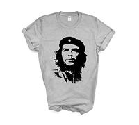 Fellow Friends - Che Guevara T-Shirt Cuban Revolutionist Ernesto Mens Womens Gift Large Grey