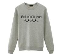 Fellow Friends - Irish Doodle Sweater, Irish Doodle Mom Sweatshirt Womens Gift Medium Grey