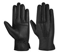 Fellow Genuine Sheepskin Women's Leather Gloves, Winter Gloves with Fleece Lined Touch Screen, Hand Stitch, Size S