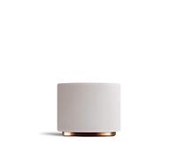 Fellow Monty Milk Art Coffee Cups - Double Wall Ceramic Cappuccino Mug, Matte White with Copper Base, 6.5 oz Cup, 192 ml