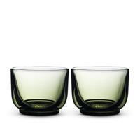 Fellow Pirch Cortado Glasses 4.5 oz Artisanal Cups, Set of 2, Dishwasher Safe Coffee Glasses for Espresso Drinks & Latte Art - Woodland