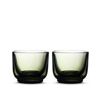 Fellow Pirch Espresso Glasses 3.5 oz Artisanal Cups, Set of 2, Dishwasher Safe Coffee Glasses for Espresso Shots & Latte Art - Woodland