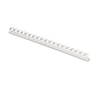 Fellowes - 0.38 in - 55 sheets - white - 100 pcs. plastic binding comb