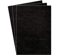 Fellowes A4 100 Percent Recyclable Leatherboard Binding Covers, Heavyweight, 250 gsm Presentation Covers, FSC, Black, Pack of 100, 5370405