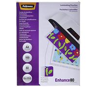 Fellowes A4 Pre-Punched 80 Micron Laminating Pouch