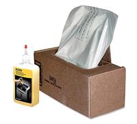 Fellowes 3605801 Shredder Waste Bags and 12 Oz. Shredder Oil Performance Bundle for 428/485 Series