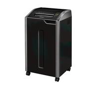 Fellowes 425Ci. Shredding type: Cross shredding Working width: 30 cm Shredding size: 4 x 30 mm. Width: 558.8 mm Depth: 508 mm Height: 946.2 mm