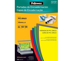 Fellowes 5100701 - Opaque PVC Binding Covers A4 Yellow
