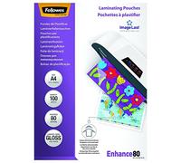 Fellowes 5306114 A4 80Mic Pouch 100pk