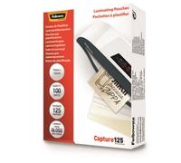 Fellowes Glossy 125 Micron Card Laminating Pouch - 75x105mm