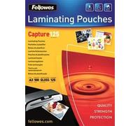 Fellowes ImageLast Capture Laminating Pouch A3 Glossy 125 microns (2 x 125) Transparent Pack of 100