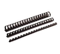 Fellowes (8mm) A4 Plastic Comb (Black) - 1 x Pack of 100 - 5345707