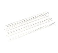 Fellowes Plastic Binding Combs 5345803, 10mm A4, 21 rings, 41-45 sheets, White, Pack of 100