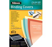 Fellowes 53762 Plastic Cover 240MIC Clr (Pack-100)