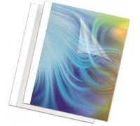 Fellowes 8mm Thermal Binding Covers - 61-80 Sheet Capacity - Pack of 100 White Thermal Binding Covers