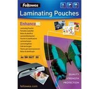 Fellowes Enhance Laminating Pouch A4 Matt 80 microns (2 x 80) Transparent Pack of 100