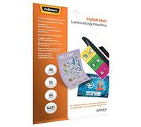 Fellowes 5602101 Admire A4 80Mic Stylish Matt Pouch 25pk