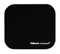 Fellowes 5933901 Mouse Pad w/Microban, Nonskid Base, 9 x 8, Black (FEL5933901), 8" x 9" x 0.1"