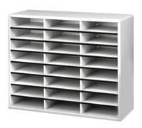 Fellowes 737x302x594mm Literature Sorter Melamine - Laminated Shell with 24 Compartments