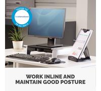 Fellowes 8033201 document holder Plastic Black, Silver