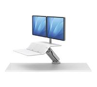 Fellowes Lotus Dual Screen Sit Stand Work Station White