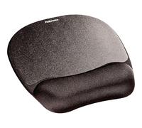 Fellowes 9176501 Black Mouse Pad Mouse Mat (Black, Monotone, Polyurethane, 201,7 mm, 234.9 mm)