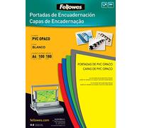 Fellowes 936642 - Covers in PVC 100 Units, Opaque White