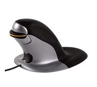 Fellowes 9894401 - Mouse (Ambidextrous, Vertical Design, USB, 1200 dpi, 270 g, Black, Grey)