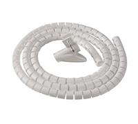 Fellowes Cable Zip | Cable Tidy Tube | Cable Management Sleeve | 2 Metre Length, 2cm Diameter - White
