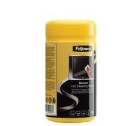 Fellowes 9970330. Product type: Equipment cleansing wipes Proper use: LCD/LED/Plasma LCD/TFT/Plasma. Width: 82 mm Depth: 82 mm Height: 168 mm