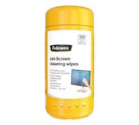 Fellowes 99703 Screen Cleaning Wipes Tub of 100
